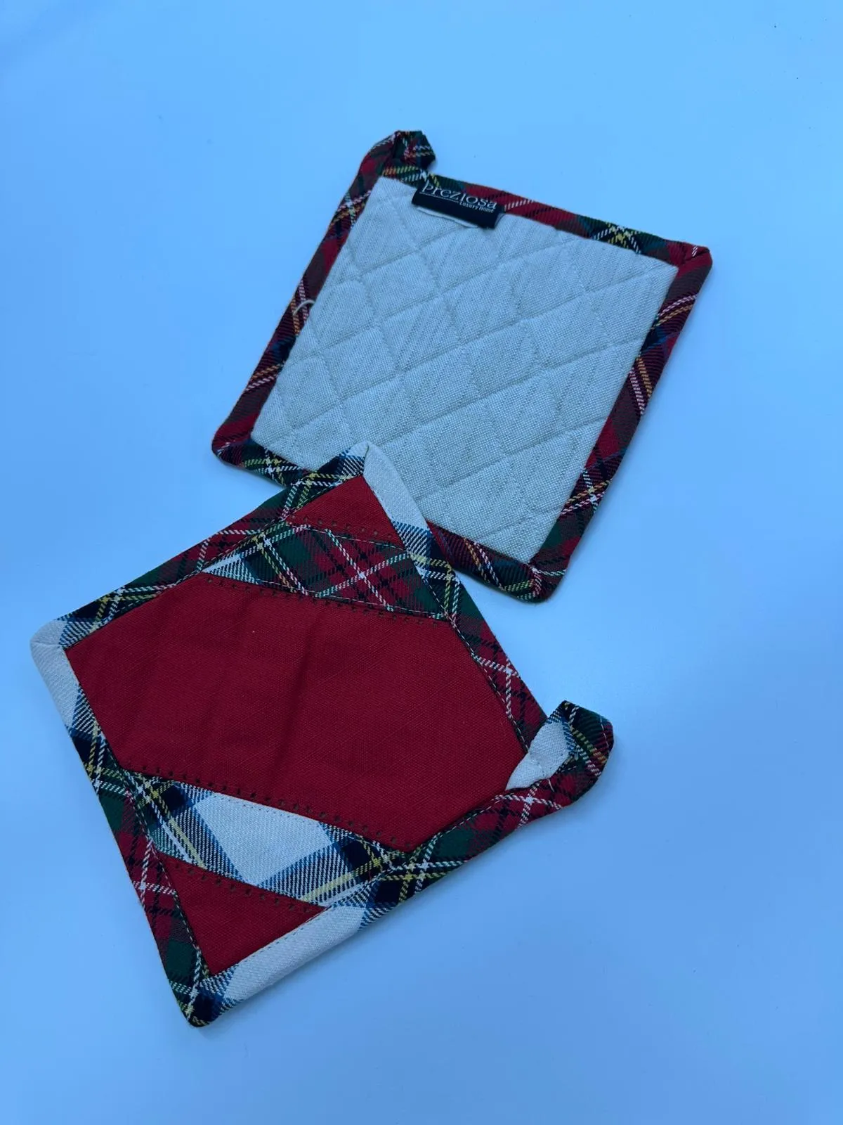 Set 2 Presine Tartan Misto Lino e Cotone 🔥