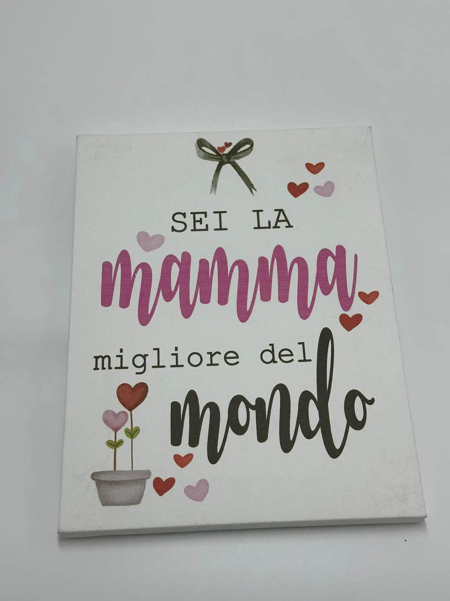 Quadretti in Tela con Frase 18x23cm (Regalo Mamma/Nonna/Maestra) 💖