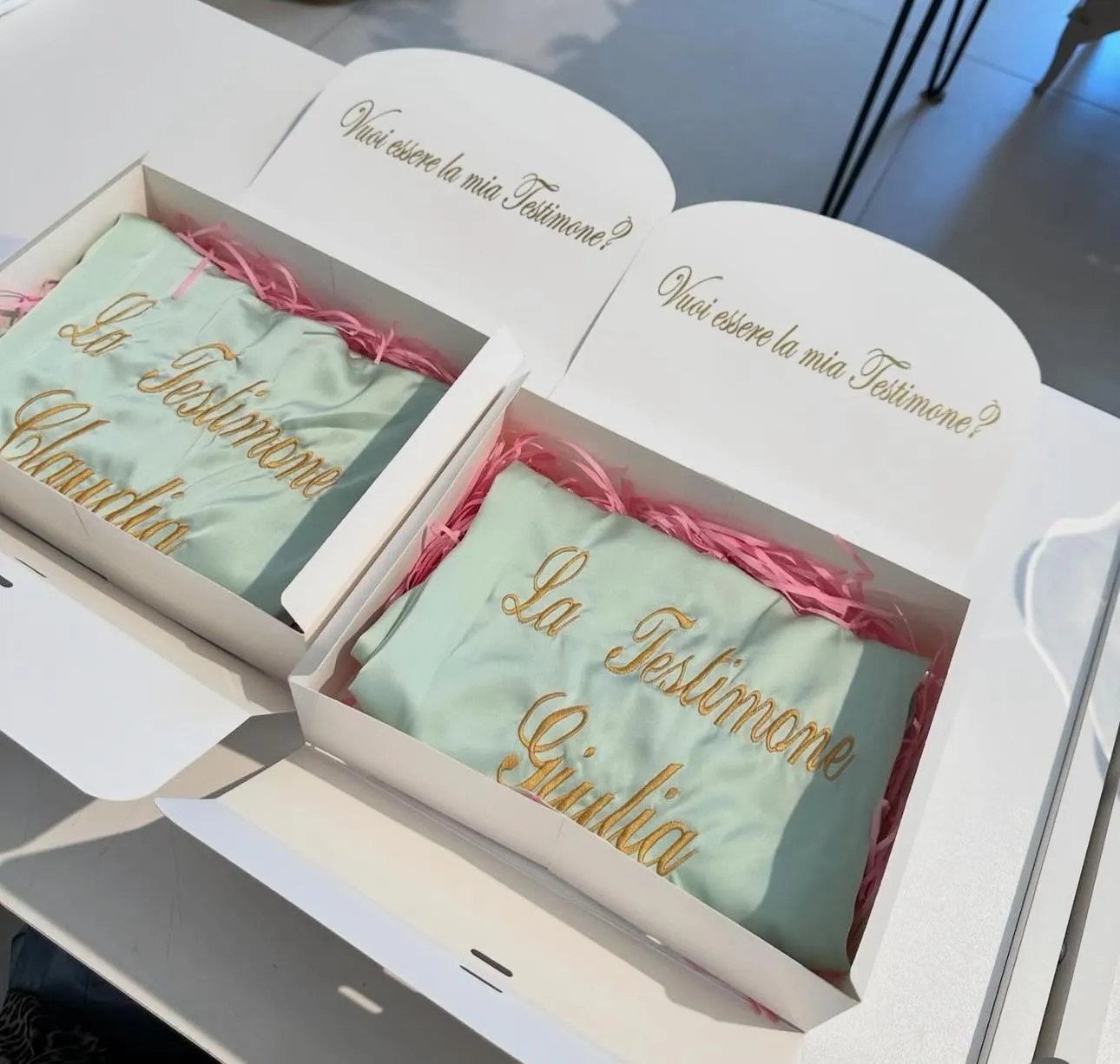 Box Kimono Testimone/Damigella Personalizzato