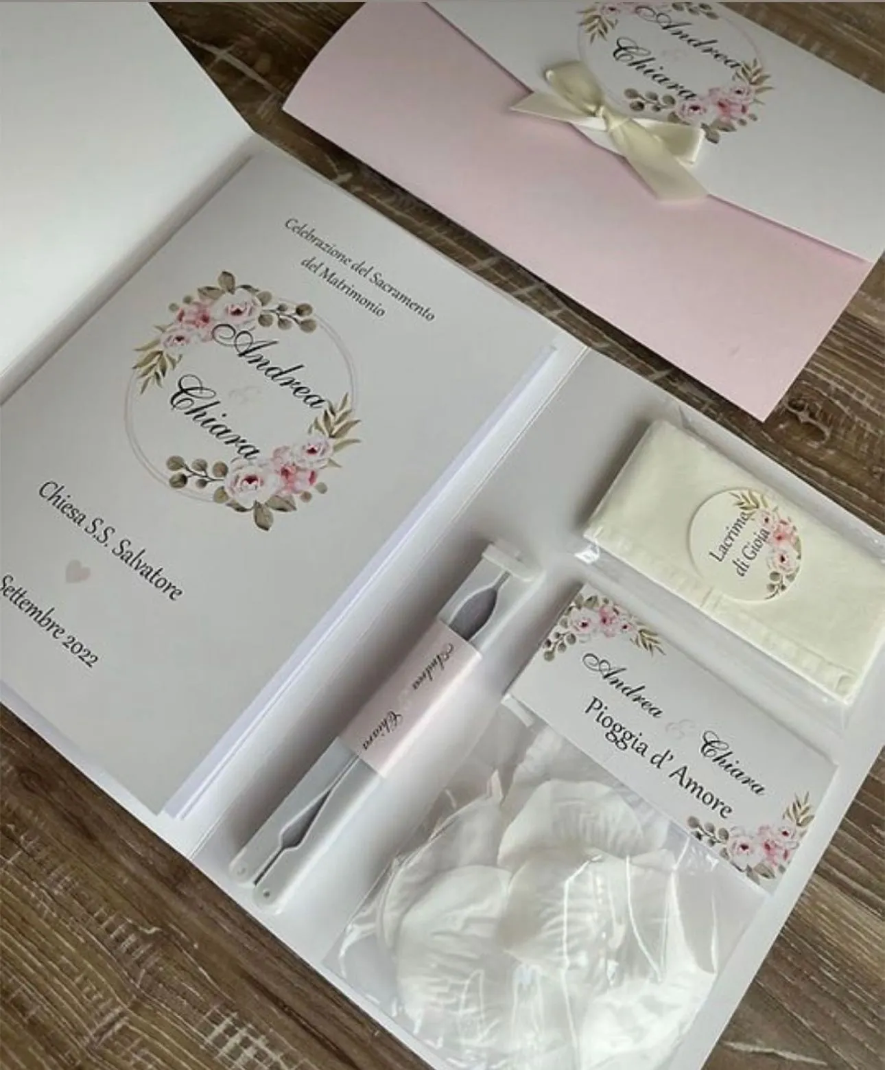 Wedding Bag Completa Personalizzata – Nomi Sposi & Data