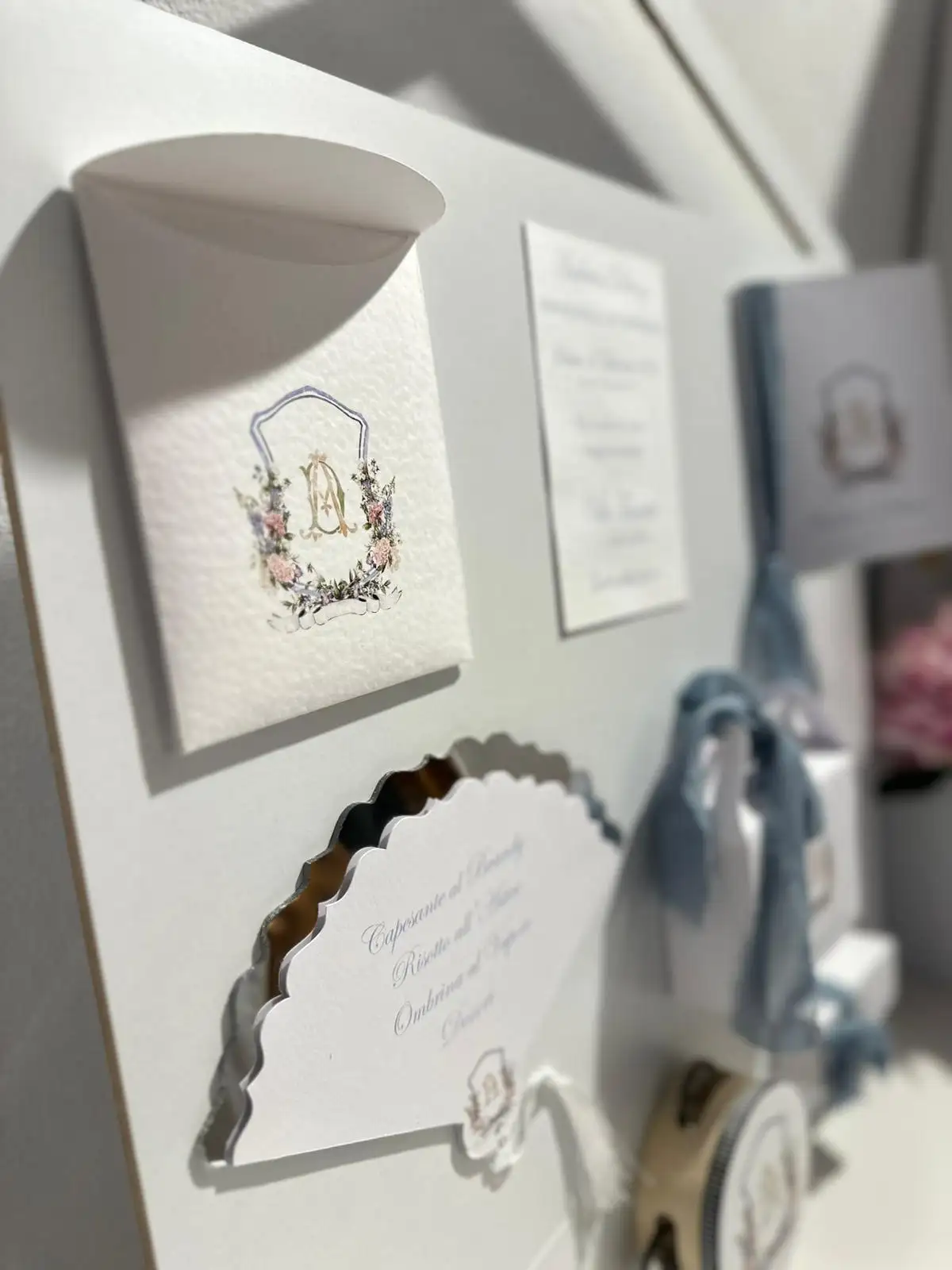 Partecipazione Amalfi – Carta Goffrata Bianca