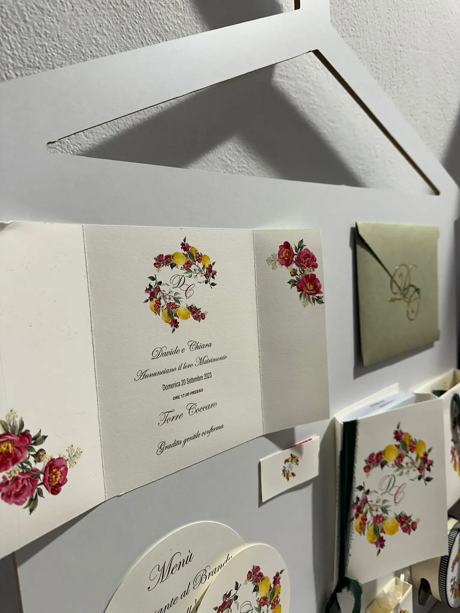 Partecipazione Sorrento – Elegante a Libro con Busta Abbinata