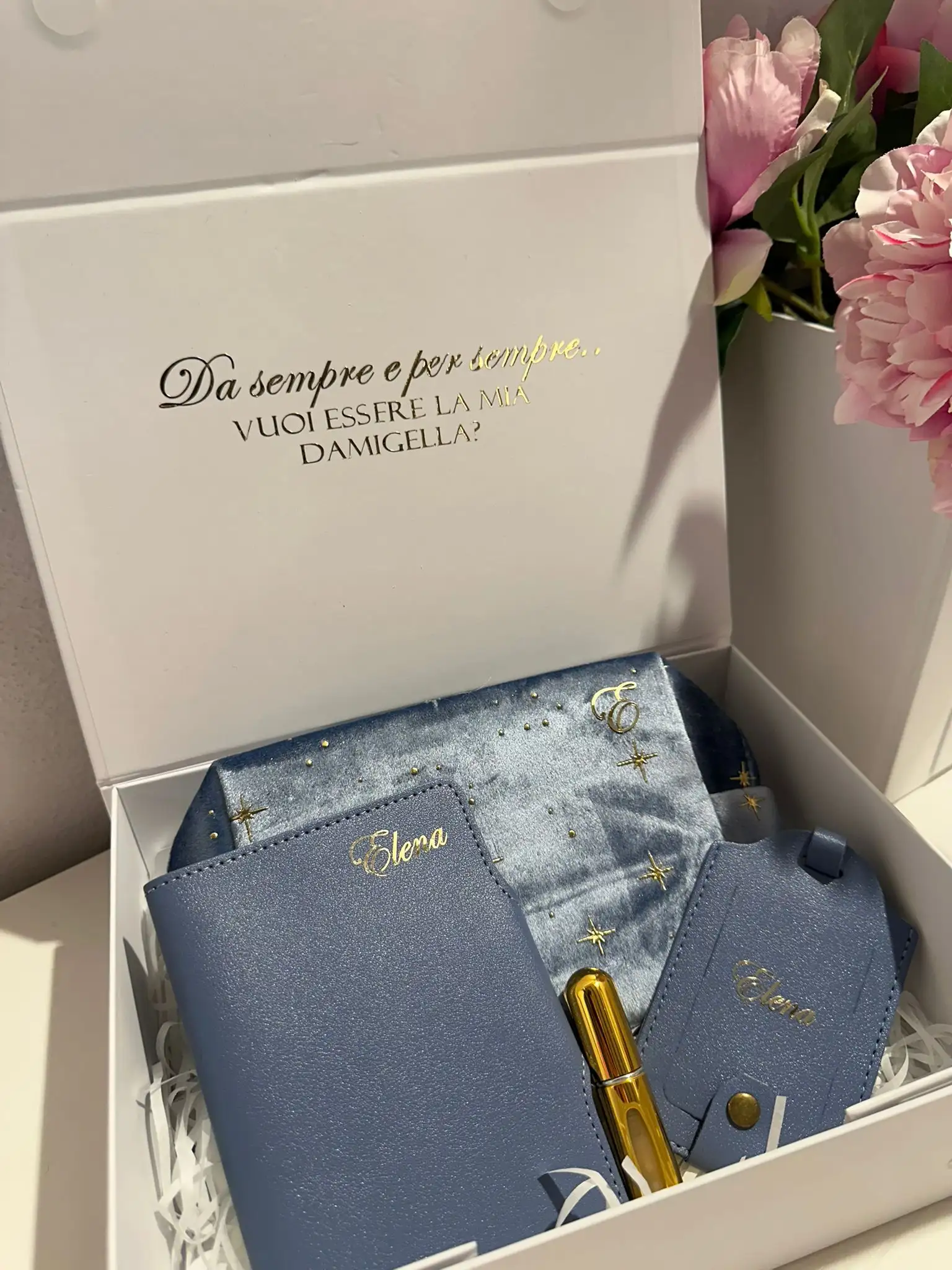 Box Regalo “Carta da Zucchero” – Kit Damigella Personalizzato