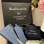Box Regalo Testimone/Fratello – Set Elegante con Calze Personalizzate