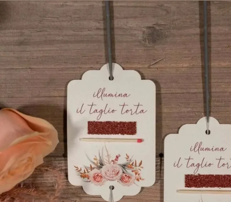 Fontanelle Scintillanti per Taglio Torta – Personalizzabili