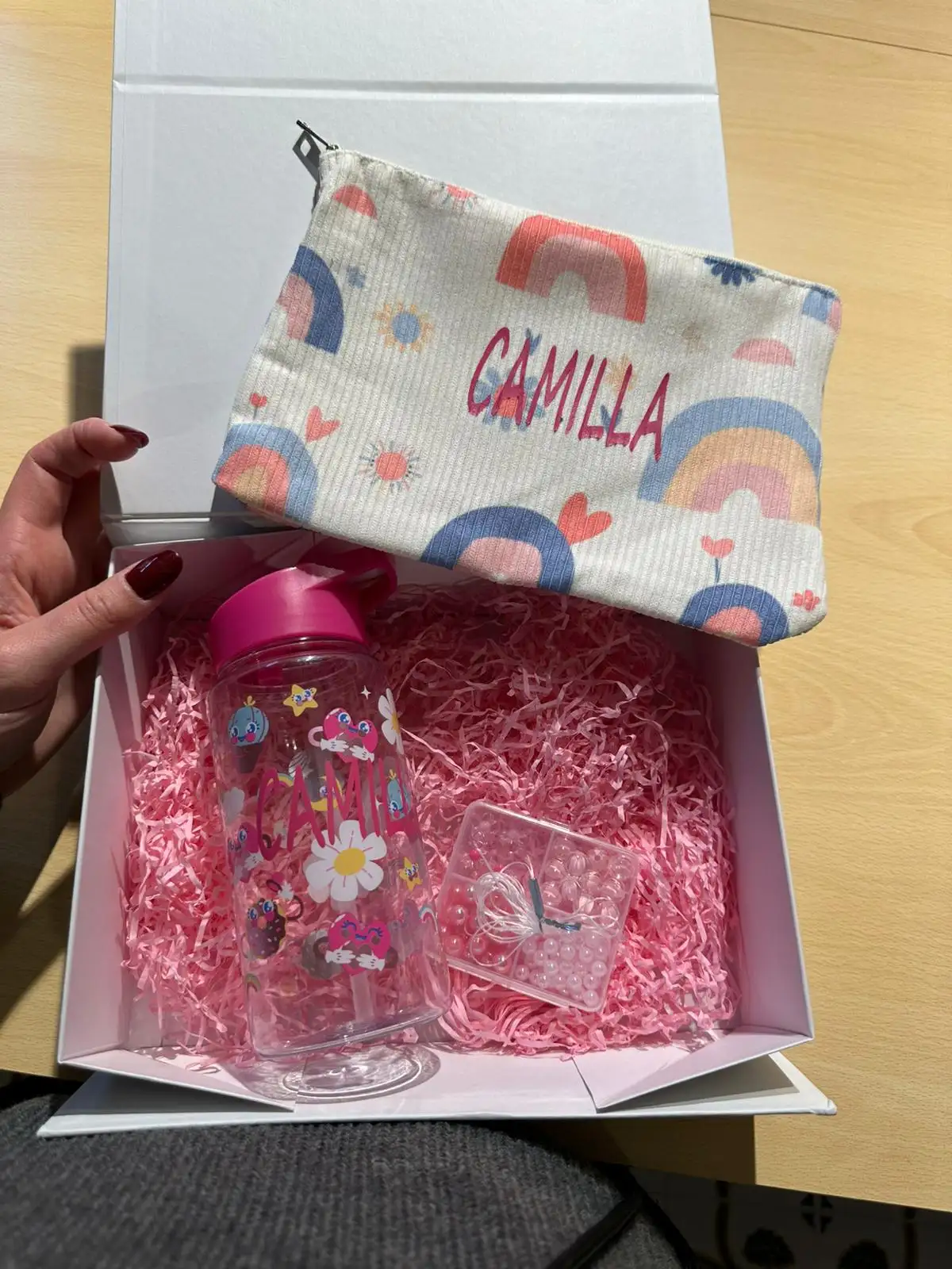 Box Damina – Pochette, Borraccia e Braccialetti Personalizzati