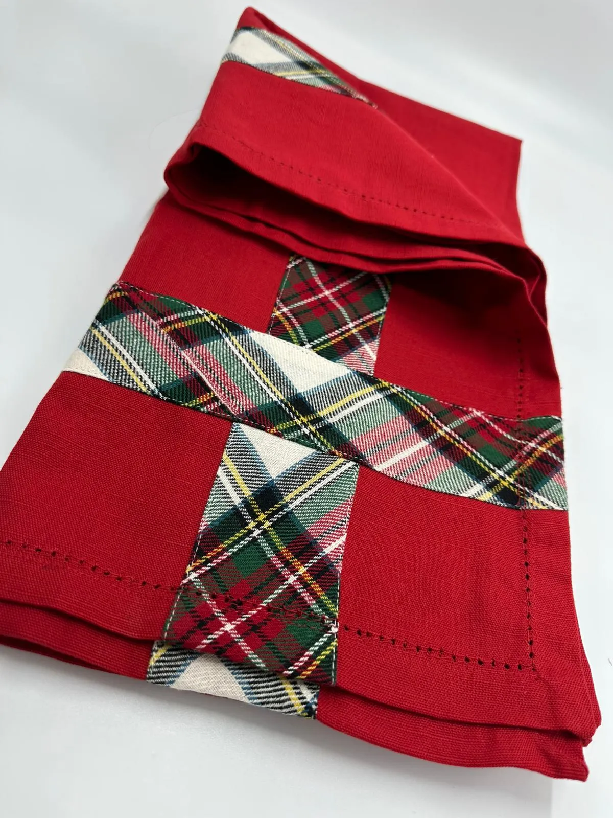 Centrotavola Tartan Natalizio – 100% Cotone