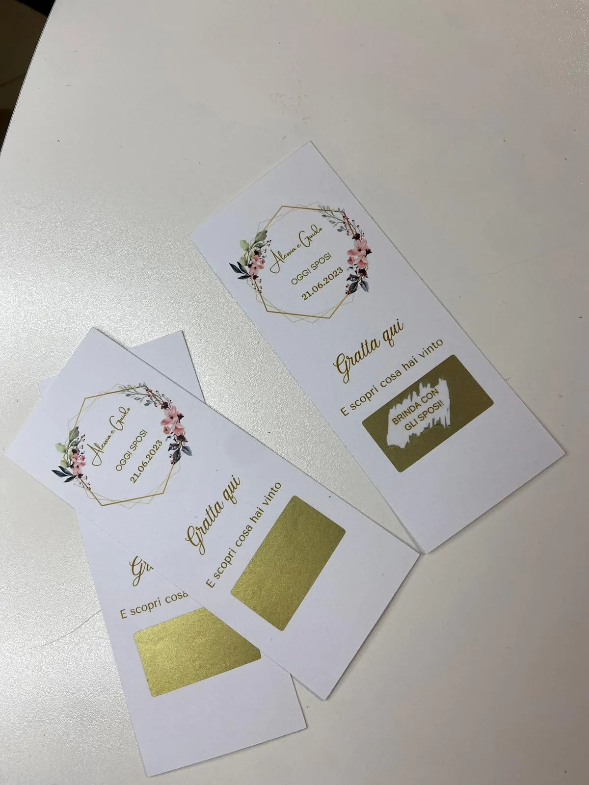 Gratta e Vinci Matrimonio Personalizzati – Lotteria per Sposi e Ospiti