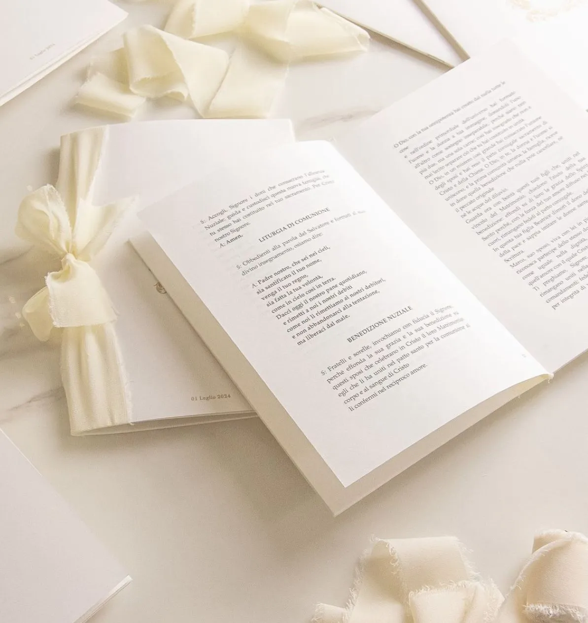 Messalino Matrimonio Personalizzato – Libretto Cerimonia con Copertina Elegante